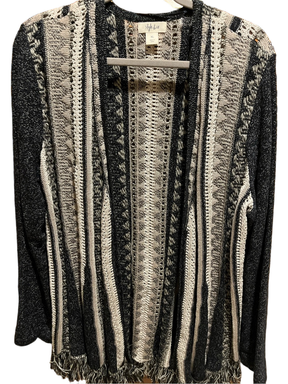 217. WOMENS STYLE & CO. XL DETAIL SWEATER